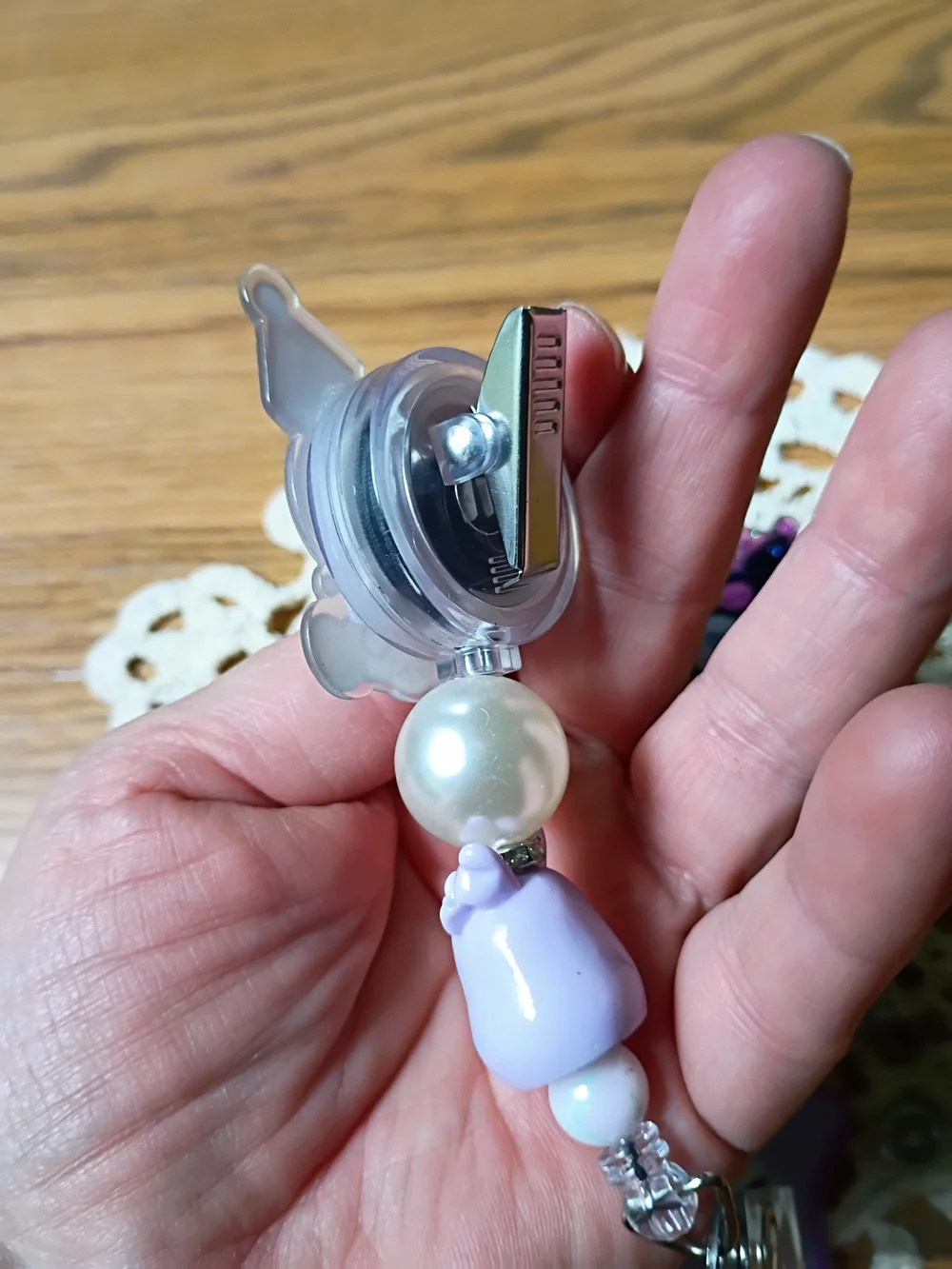 Kuromi  Badge Reel Key & Card Holder